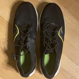 Saucony Charcoal and Lime Athletic Sneakers